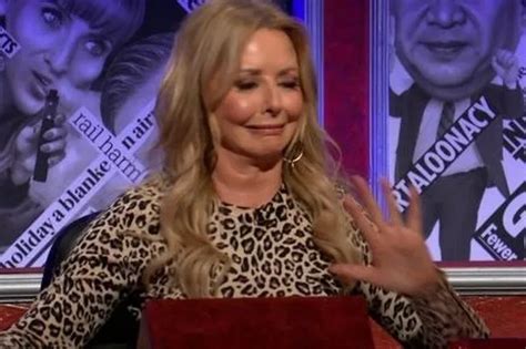 Carol Vorderman Squirms Over Having Sex With Famous Face And Says