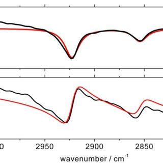 Simulated Red Line And Experimental Black Line Fragment Of The