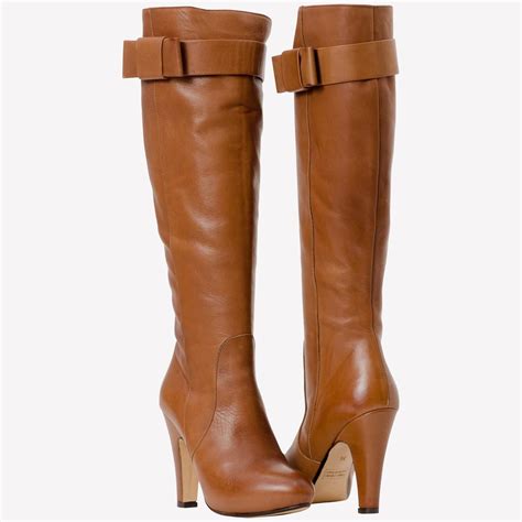 Leather Heel Boots