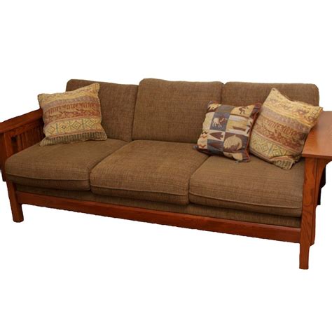 Mission Style Couch By Bassett Ebth