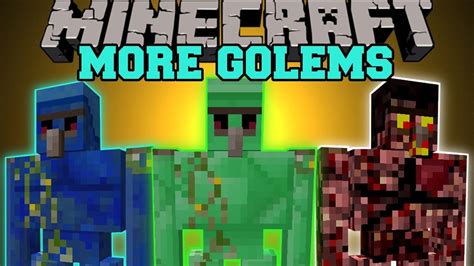 Minecraft MORE GOLEMS TONS OF NEW GOLEMS Golem World Mod Showcase