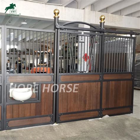 Metal Shelter Prefab Stables Equipment Classic Horse Stalls Permanent