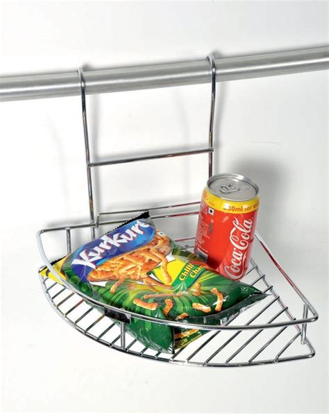 Silver Stainless Steel Hanging Corner Rack Size Multiple At