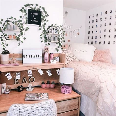 Pink Theme College Dorm Room College Dorm Room Decor Dorm Room