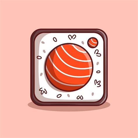 Sushi Comida Japonesa Instagram Icono Ilustraci N Plano Delineado