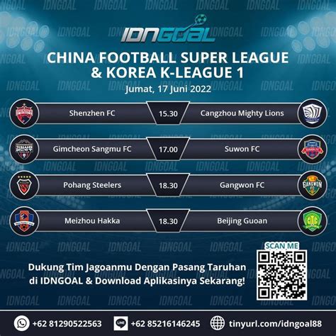 Jadwal Pertandingan Bola Hari Ini Idngoal Shenzhen Suwon Beijing