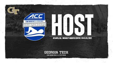 Georgia Tech To Host 2022 Acc Swimming And Diving Championships Swimming And Diving — Georgia Tech