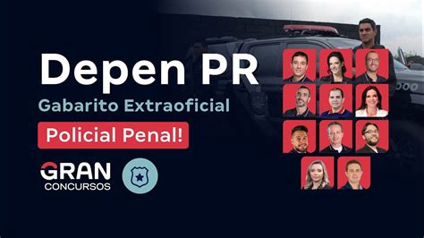 Concurso Depen Pr Policial Penal Gabarito Extraoficial Youtube