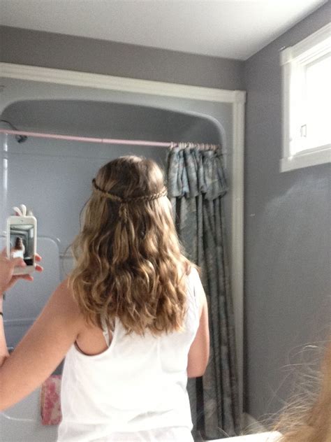 Yay My Hairs Getting Longer Two Braids With Hair Down Down