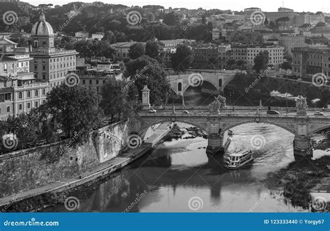 View on the Tiber River and Bridges Editorial Image - Image of bridges, view: 123333440