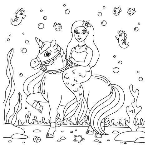 List Of Free Unicorn Mermaid Coloring Pages Ideas Gallery Otomotif