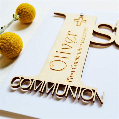 Personalised First Holy Communion Card By Hickory Dickory Designs