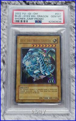 Yugioh Blue Eyes White Dragon Shonen Jump Promo Jmp Psa