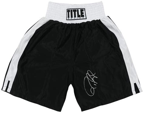 Roy Jones Jr Signed Title Boxing Trunks Schwartz Pristine Auction