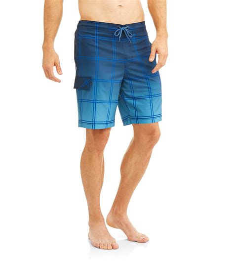 George Mens Plaid Eboard Swim Shorts