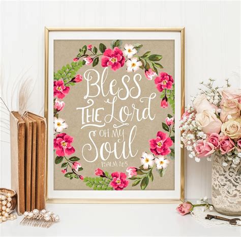 Bible Verse Art Scripture Wall Art Decor By Littleemmasprints