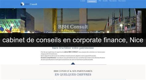 cabinet de conseils en corporate finance nice gestion actif