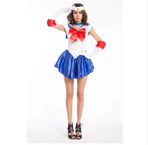 Multi Colors Ladies Sexy Sailor Moon Costume Anime Cosplay Clothing