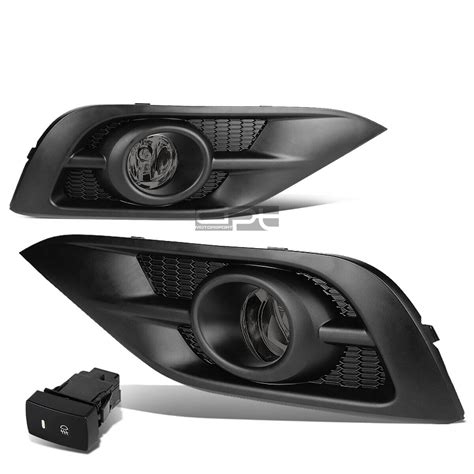 Fit Honda Crv Rm Smoked Lens Oe Bumper Driving Fog Light Bezel