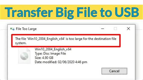 How To Transfer Large File To USB In Windows 10 YouTube