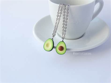 Avocado Freundschaft Halskette Set Von 2 Lustige Bff Besten Etsy