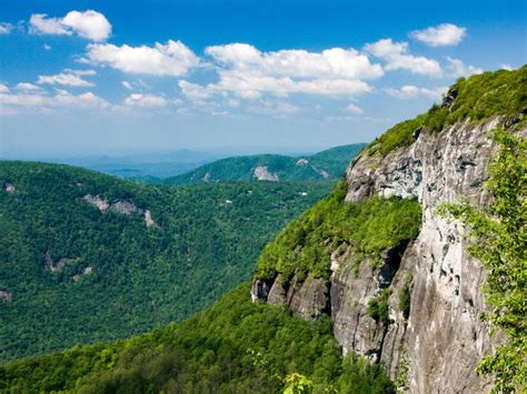 View Of Whiteside Mountain S Cliffs North Carolina Mountains