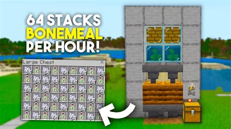 BEST 1 20 AUTOMATIC BONEMEAL FARM TUTORIAL In Minecraft Bedrock MCPE