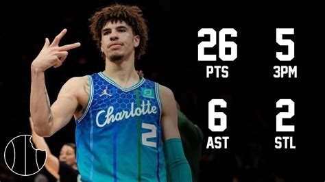 Lamelo Ball Highlights Hornets Vs Pacers 16th Nov 2022 Youtube