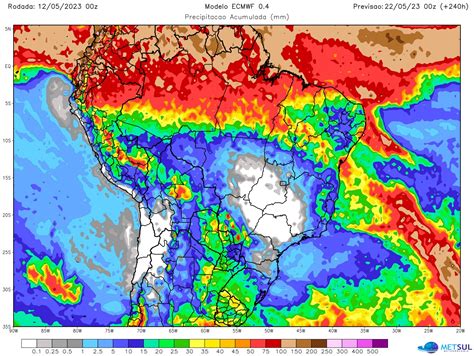 Previsão do tempo tendência de chuva para dez dias