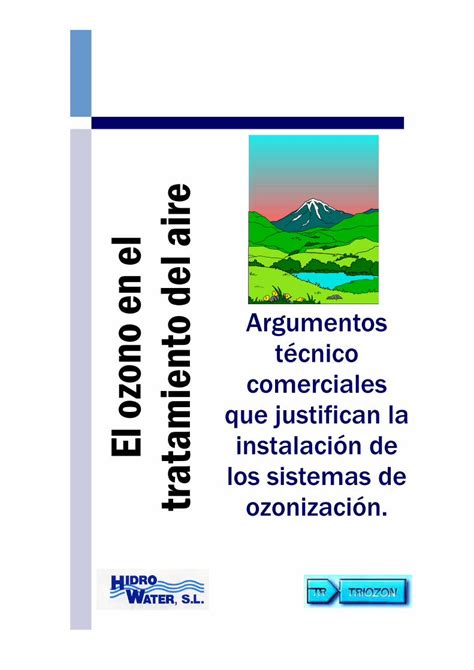 PDF Uso Del Ozono En El Aire Triozon Org EL OZONO EN EL