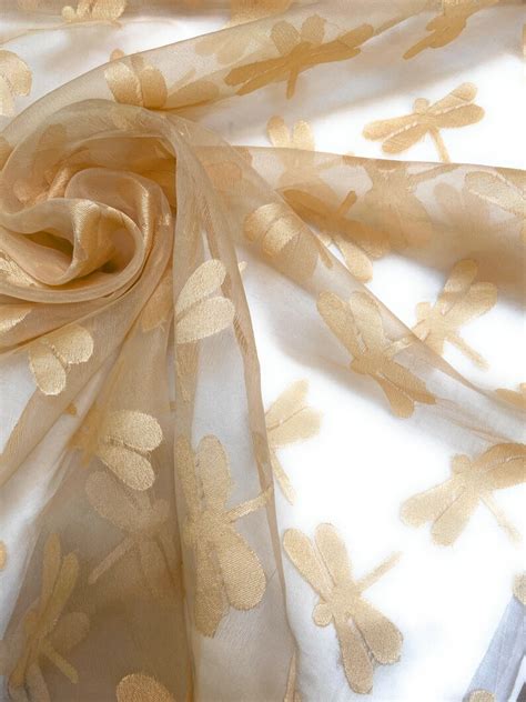 Silk Organza Jacquard Fabric Etsy