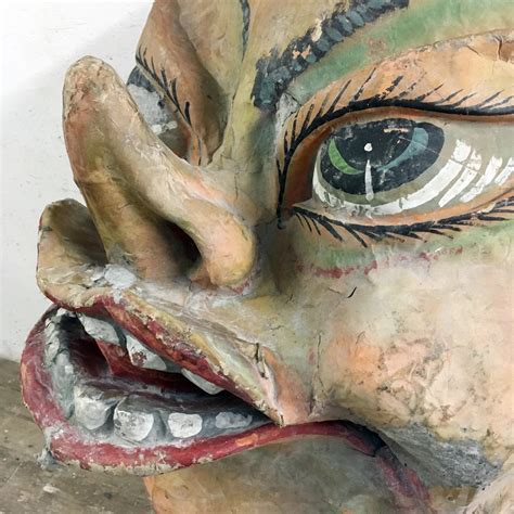 Huge Vintage Papier Mâché Carnival Parade Head 1950s at 1stDibs