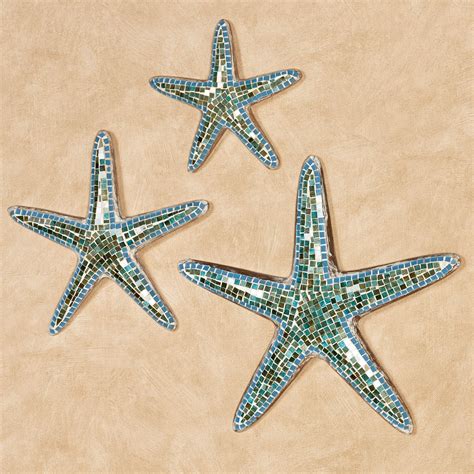 Riley Mosaic Starfish Wall Art Set