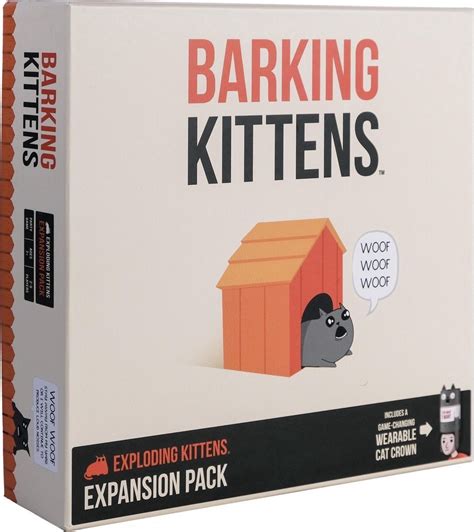 Exploding Kittens Barking Kittens Uitbreiding Engelstalig Kaartspel