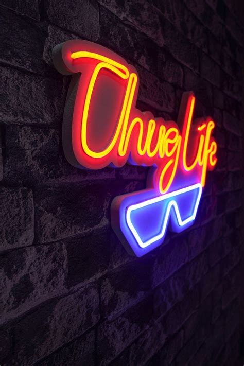 19 3 Novelty Thug Life Led Neon Sign Wall Décor Michaels