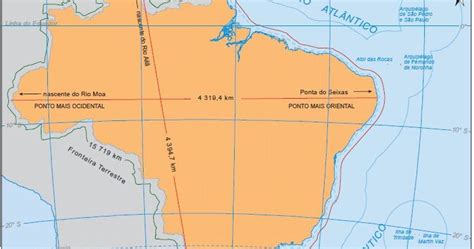 Blog De Geografia Mapa Do Brasil Fronteiras E Pontos Extremos