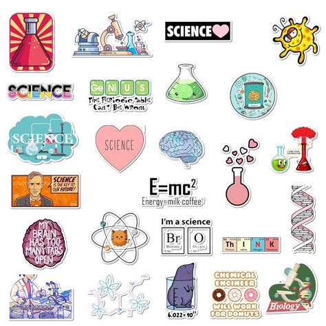 50pcs Physics Chemistry Science Sticker Pack For Laptop | Etsy