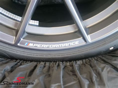 M Performance Style M Y Spoke Gunmetal Grey Wheel Tire Set