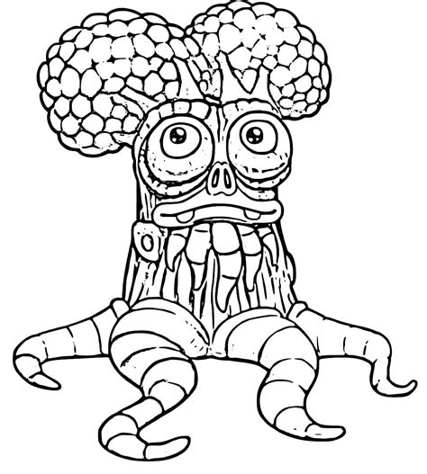 Dibujos De Oaktopus De Mis Monstruos Cantantes Para Colorear Para