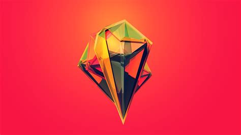 Wallpaper Illustration Digital Art Geometry Diamonds Toy Art