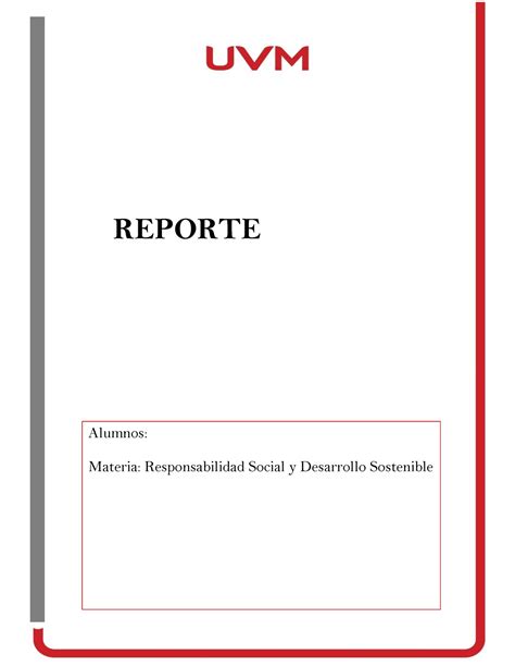 Actividad 7 Responsabilidad Social Reporte Alumnos Materia