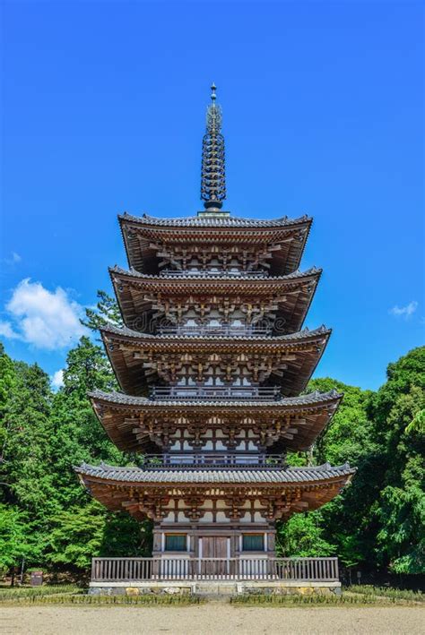 The Five-Storied Pagoda of Daigo-ji Temple Stock Image - Image of ...