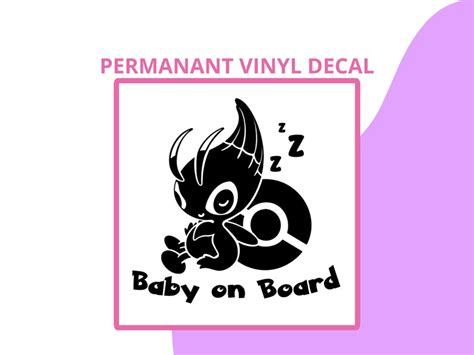 Baby Celebi On Board Pokemon Vinyl Decal Etsy
