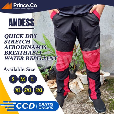 Celana Gunung Pria Andess Quick Dry Celana Panjang Outdoor Pria Camping