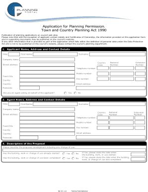 Fillable Online Www3 Northamptonshire Gov Town And Country Planning Act