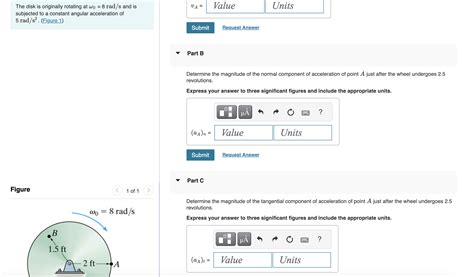 Solved The Disk Is Originally Rotating At Rads And Chegg