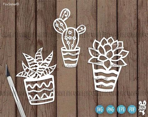 Cactus Svg Succulent Svg Cactus Clipart Succulent Clip Art Cacti