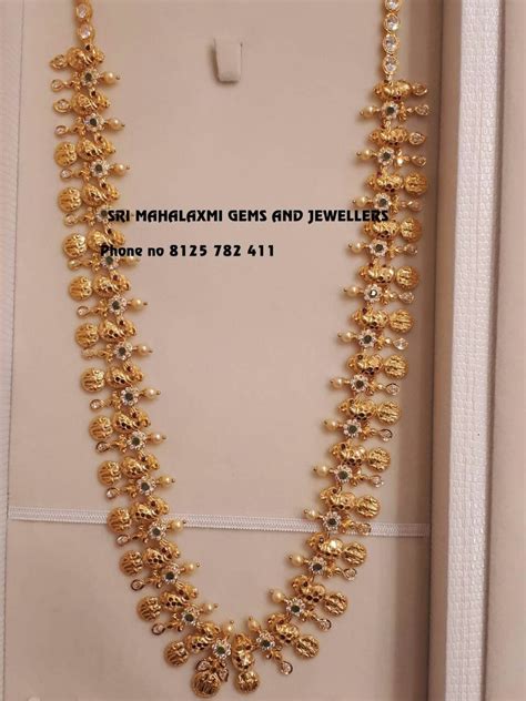 Pin By Venkata Sridevi On Gold Necklace Set Gold Jewellery Design