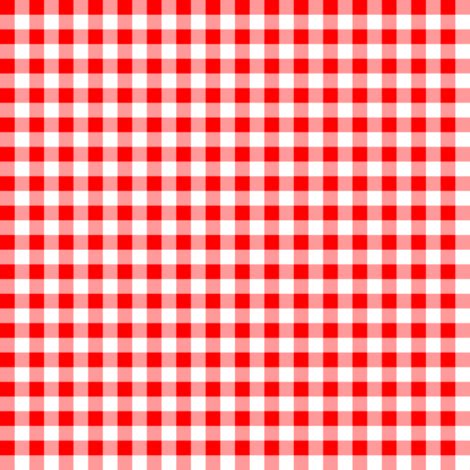 Quarter Inch Red And White Gingham Check Fabric Mtothefifthpower