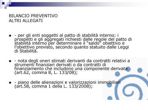 La Contabilita La Programmazione E I Bilanci Di Previsione Ppt